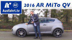 2016 Alfa Romeo MiTo QV – Fahrbericht der Probefahrt, Test, Review Ausfahrt.tv