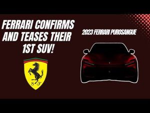 1st Official Look At The 2023 Ferrari Purosangue SUV!