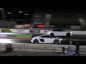 Tesla Plaid vs Porsche 911 Turbo, GT2 RS and Audi R8 Drag Races